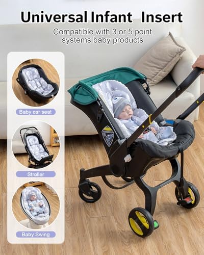 Infant Car Seat Insert with Extra Headrest, Baby Car Seat Head Support - Image 4