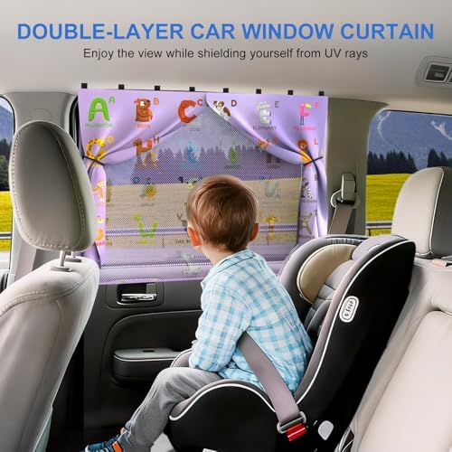 Car Window Shades, 8 Strong Magnets Magnetic Side Window Sun Shade - Image 2