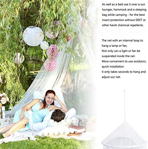 Comtelek Bed Canopy with Lights, Mosquito Net Bed Canopy - Image 2