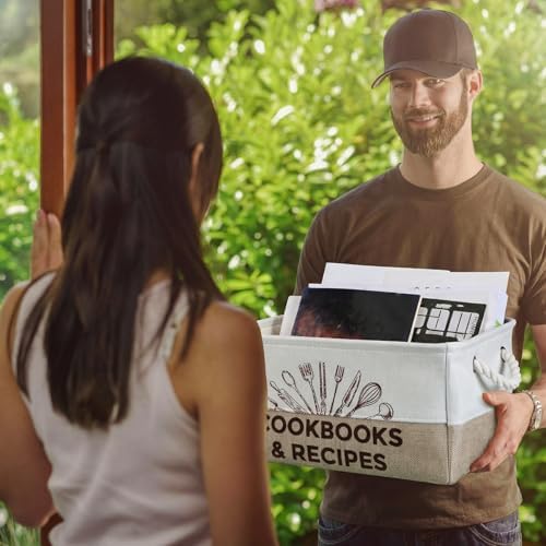 Marsui 1 Pcs Cookbook & Recipe Book Basket Cook Lover Gifts - Image 6