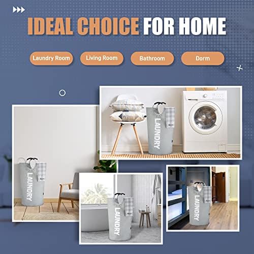 Caroeas 125L Laundry Basket, Large Laundry Hamper, Laundry Bag - Image 5