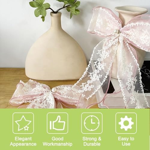 4Pcs Bow Curtain Tiebacks, Elegant Bow Butterfly Curtain Tiebacks - Image 3