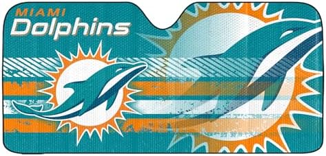 Fanmats NFL Windshield Sun Auto Shade, Sun Shield Sun Visor Accordion tri-fold by FANMATS