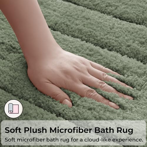 GRANNY SAYS Light Green Bathroom Rug 24" x 36", Non-Slip Bath Mat - Image 4