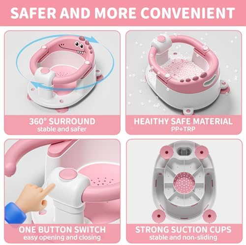 TPN Baby Bath Seat for Babies 6 Months & Up, Non-Slip Toddler Bath Seat - Image 4