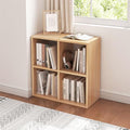 NELYE 4 Cube Organizer Bookcase Oak Open Shelf by NELYE