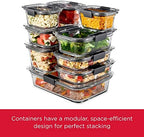 Rubbermaid Brilliance Glass Food Storage set of 4 containers 8 total pieces - Image 5
