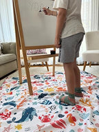 Waterproof High Chair Splat Mat – Machine Washable Floor & Table Protector - Image 3