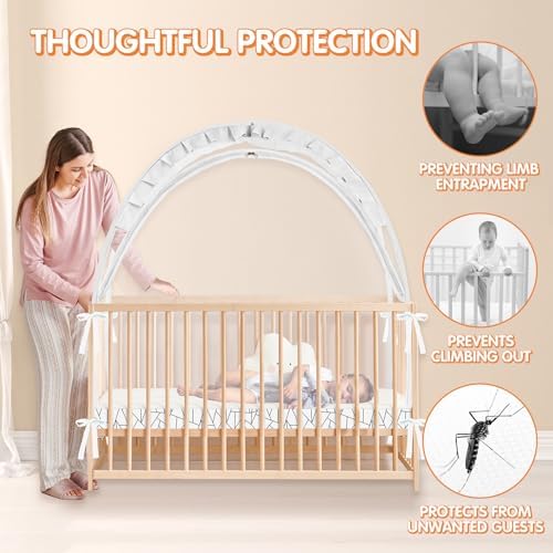 Crib Tent to Keep Baby from Climbing Out - Image 2