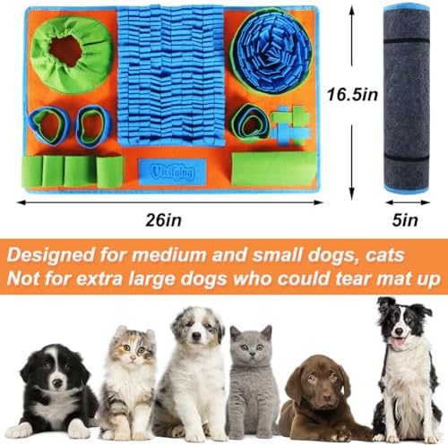 Vivifying Snuffle Mat for Dogs, Interactive Dog Puzzle Toy for Boredom and - Image 2