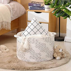 KAKAMAY Large Blanket Basket, Woven Baskets - Image 3