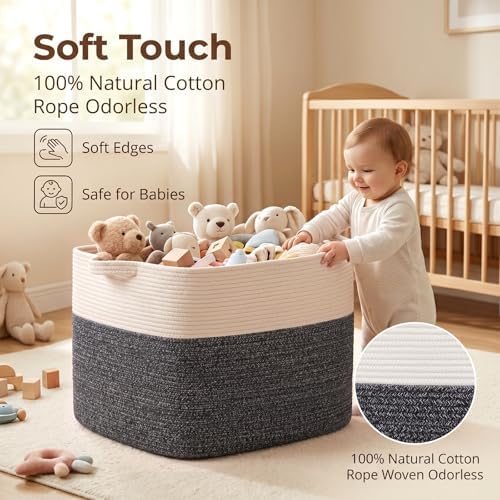 OIASKET 108L Cotton Rope Storage Basket - Image 4