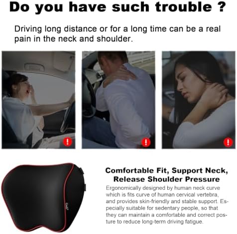 Crofy 2-Pack Car Neck Pillow, Headrest Pillow - Image 5