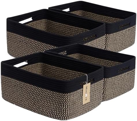 MiniArk Large Storage Baskets for Organizing, Baby Nursery, Toy Bins Box by MiniArkStorageBasketsHome
