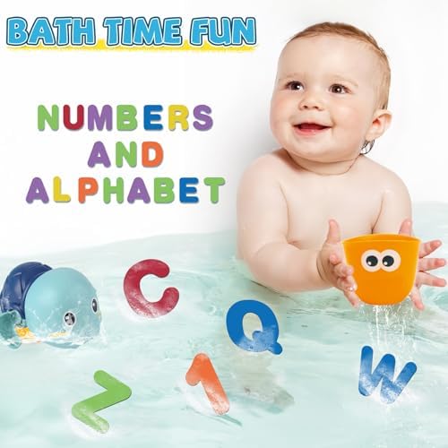 Bath Tub Fishing Toy Set with Bathtub Storage, Gift - Image 6
