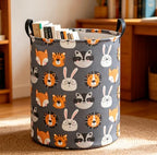 CLOCOR Kids Laundry Basket, Collapsible Fabric Storage Container, Gift Basket - Image 4