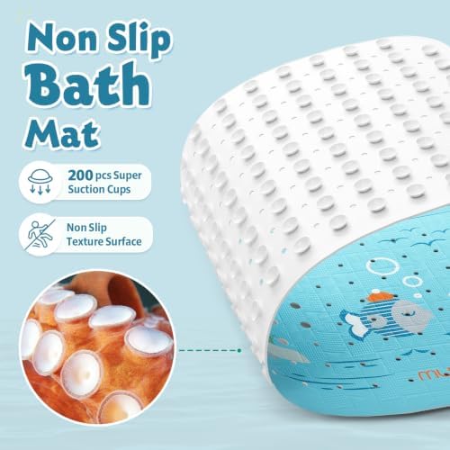 XIYUNTE Bath Mat for Tub Non Slip Bathtub Mat Non Slip 40x16 Baby Bath Mat - Image 3