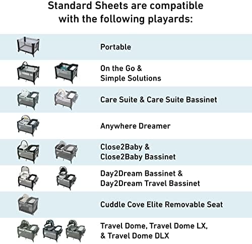 Graco® Pack ‘n Play® Playard Fitted Sheets - Image 3