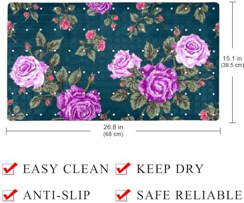 Bath Tub Shower Mat, Washable Bathtub Floor Mats, Suction Cups and Drain Holes - Image 4