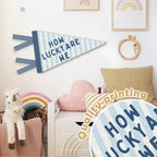 Boys Room Decor, How Lucky Are We Motivational Banners Flags - Image 6