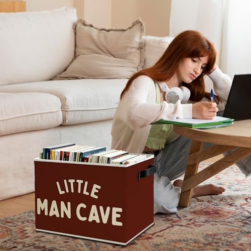 Little Man Cave Boys Storage Bins Box - Image 3