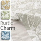 Vangao Floral Valances for Windows Leaf Grey W50 X 16L 1 Panel - Image 4