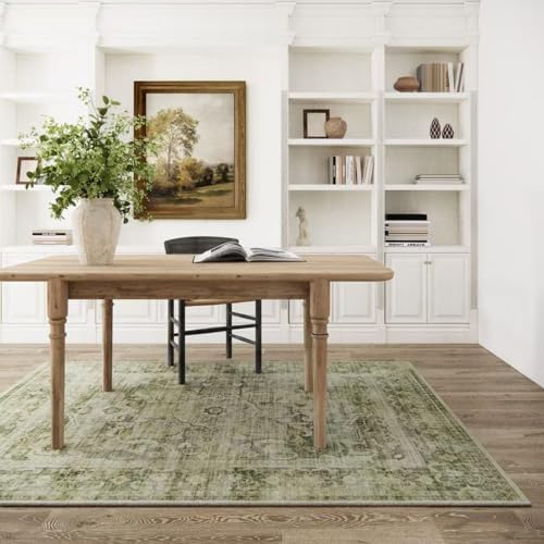 3x5 Washable Area Rug for Bedroom: Entryway Rug Non Slip Small Throw Carpet - Image 2