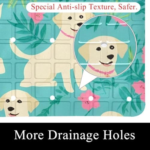 Shower Mat Bathtub Mat, 26.8x15.1 inch, Non-Slip Bath Mat - Image 2