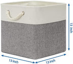 Temary Fabric Baskets 13 Inch Cube Storage Baskets - Image 2
