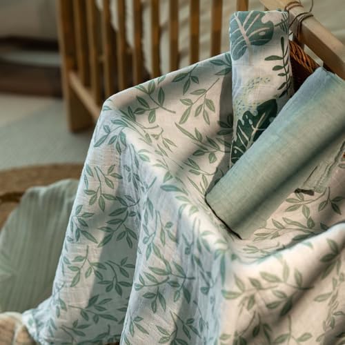 Muslin Swaddle Blankets for Newborn, Cotton Receiving Blanket - Image 6