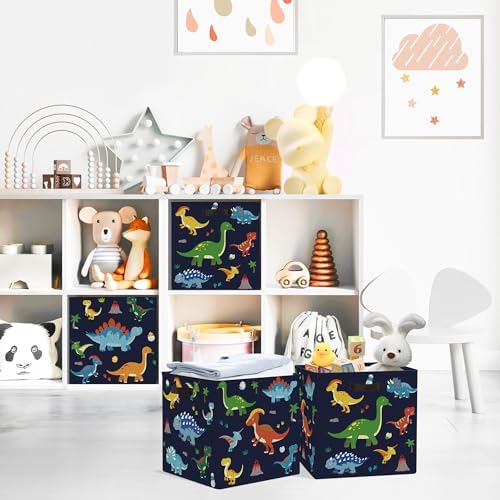 Clastyle 11.8" Dinosaur Storage Basket Set of 3 - Image 2