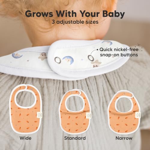 KeaBabies 8-Pack Organic Baby Bibs - Image 4