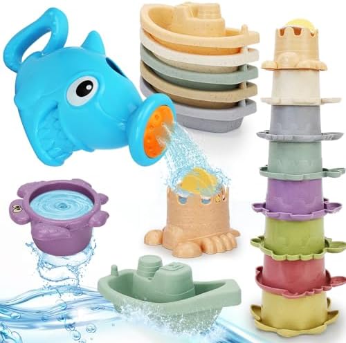 Bath Toys for Kids Ages 18 Months+, Mold Free Bath Boat by SLTBEH