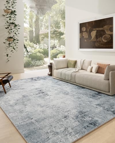 9x12 Area Rugs for Living Room: Washable Bedroom Rug Non Slip Soft Carpet by palohom