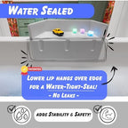 Tub Topper Mini Bathtub Splash Guard & Bath Shelf - Image 5
