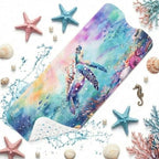 Bathtub Shower Mat 40X16 Inch, for Toddler, Sea Coral by Culudea