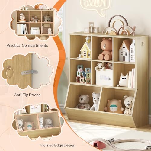 HOOBRO Kids Bookshelf, Toy Storage Organizer, Toy Organizers and Storage - Image 6