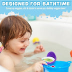 Tub Works® Tub Soup™ Scoop, Strain & Play Toddler Bath Toy | Floating Foam - Image 2
