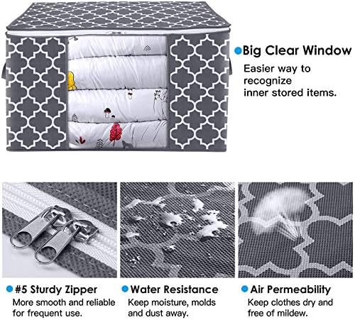 Storage Bags 100L 2Pack Clothes Organization and Storage Containers - Image 5