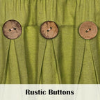 FRAMICS Farmhouse Valance Curtains, Boho Cotton Linen Kitchen Valance, Fresh - Image 4