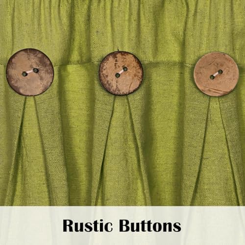 FRAMICS Farmhouse Valance Curtains, Boho Cotton Linen Kitchen Valance, Fresh - Image 4