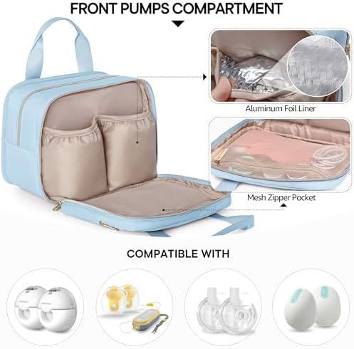 Fasrom Wearable Breast Pump Bag, Insulated Pump Carrying Case - Image 2