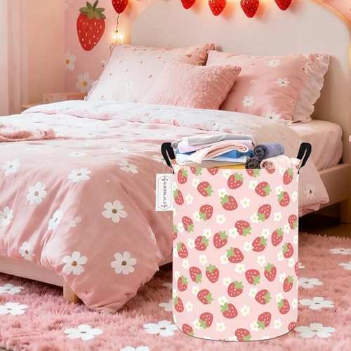 Foldable Waterproof Round Fabric Laundry Basket Home - Image 6