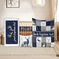 Custom Deer Crib Bedding Set for Boys Gifts Woodland Design Color03 by Duckbe