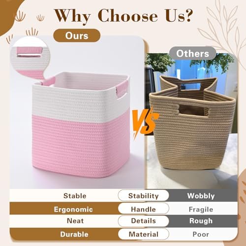 11 Inch Storage Cubes, 3 Pack Cube Storage Bins - Image 5