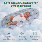 The Peanutshell Soft Cloud Baby Bassinet Sheets Boy Girl 4pk - Image 2