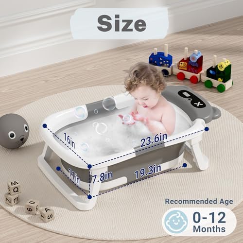 AVIDOR Baby Bathtub, Collapsible Bathtub - Image 3