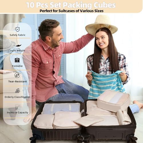 10 Pcs Set Packing Cubes - Image 2