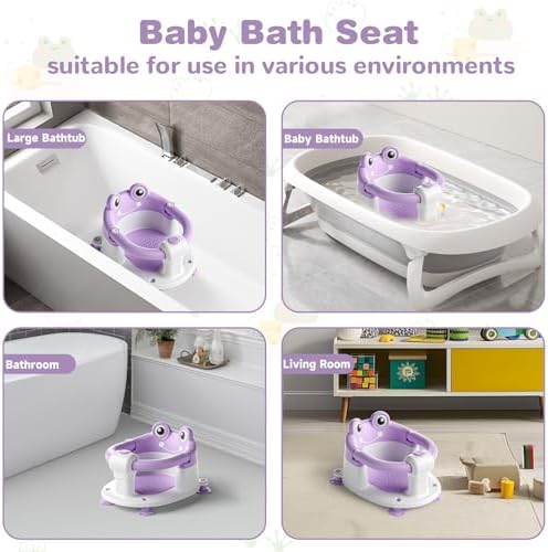 Baby Bath Seat for Babies 6 Months & up Non-Slip Toddler Bath Seats for Sitting - Image 4