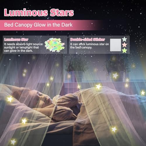 Bed Canopy with Lights, Bed Canopy - Image 3